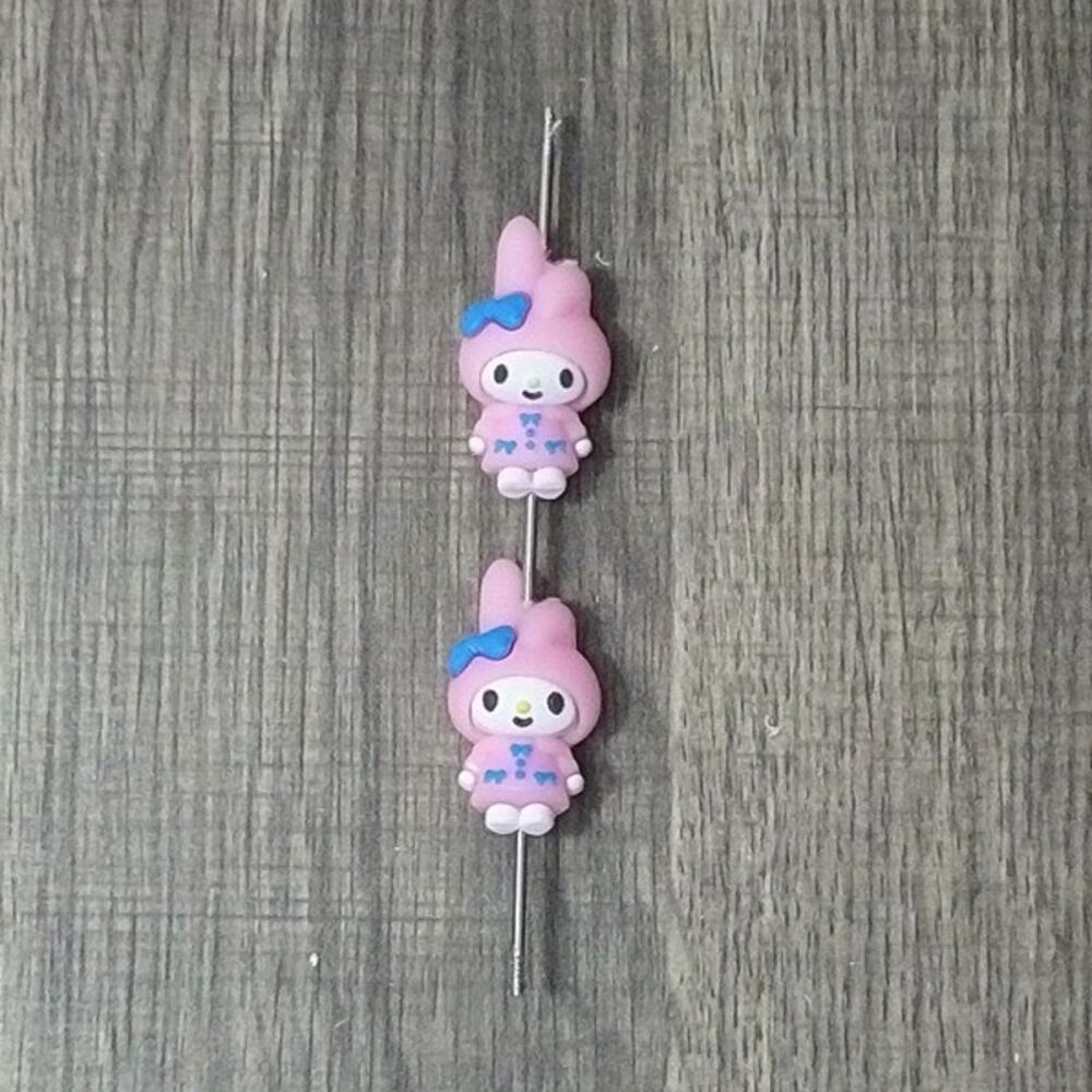 #8027 -  2 Pack My Melody focal beads for beadable pens